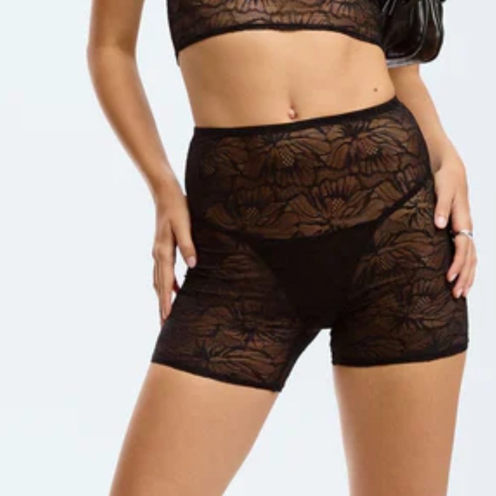 Black Lace Women Intimates Set